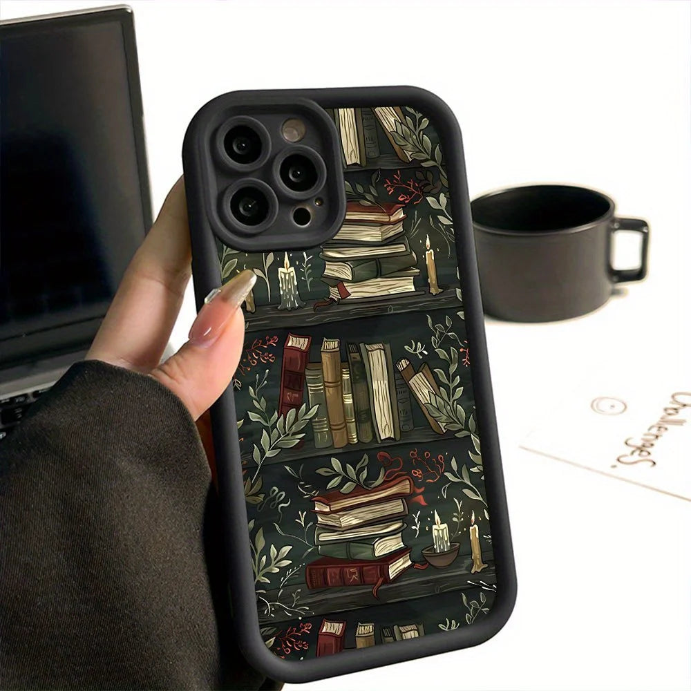 Book Cartoon Creative Pattern Phone Case For iPhone 16 15 11 12 Pro Max XR X XS 7 8 Plus SE2 Cases For iPhone 14 13 Pro XS Max - Caseverse