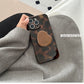 Stylish Personality Black Brown Amber Iceberg Pattern Magnetic With Holder Phone Cover Case for iPhone 16 15 14 13 12 Pro Max - Caseverse