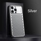 Aluminum Alloy Phone Case For iPhone 16 Pro Max 15 14 13 Metal Breathable Back Cover