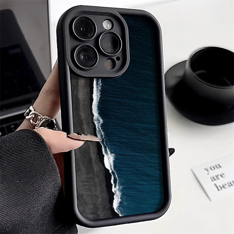 Soft Candy Liquid Silicone Phone Case For iPhone 14 15 16 Shockproof Cover