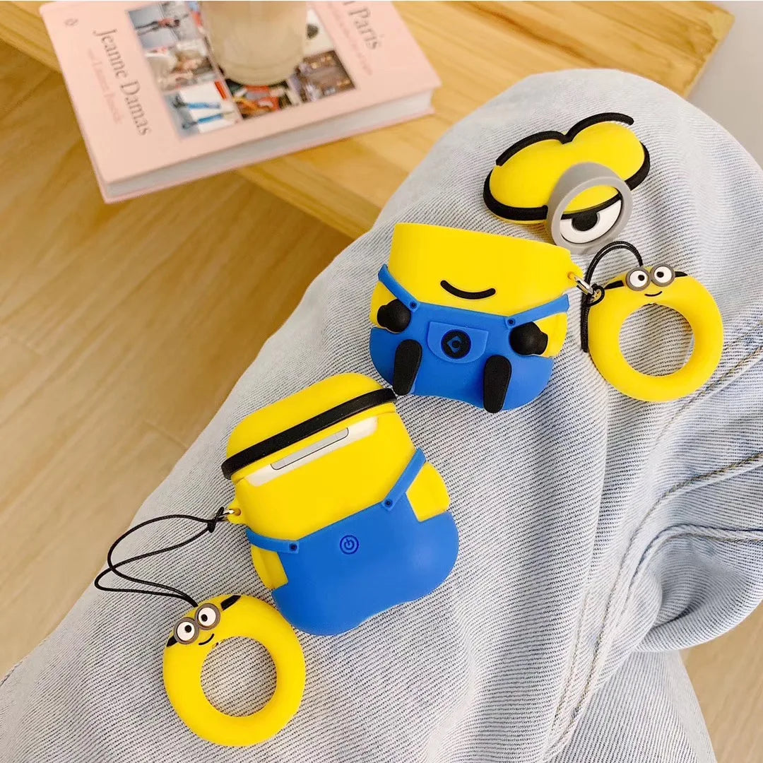 For Airpods 1 2 3 4 Pro Case Cute Cartoon Silicone Earphone Case Accessories Cover