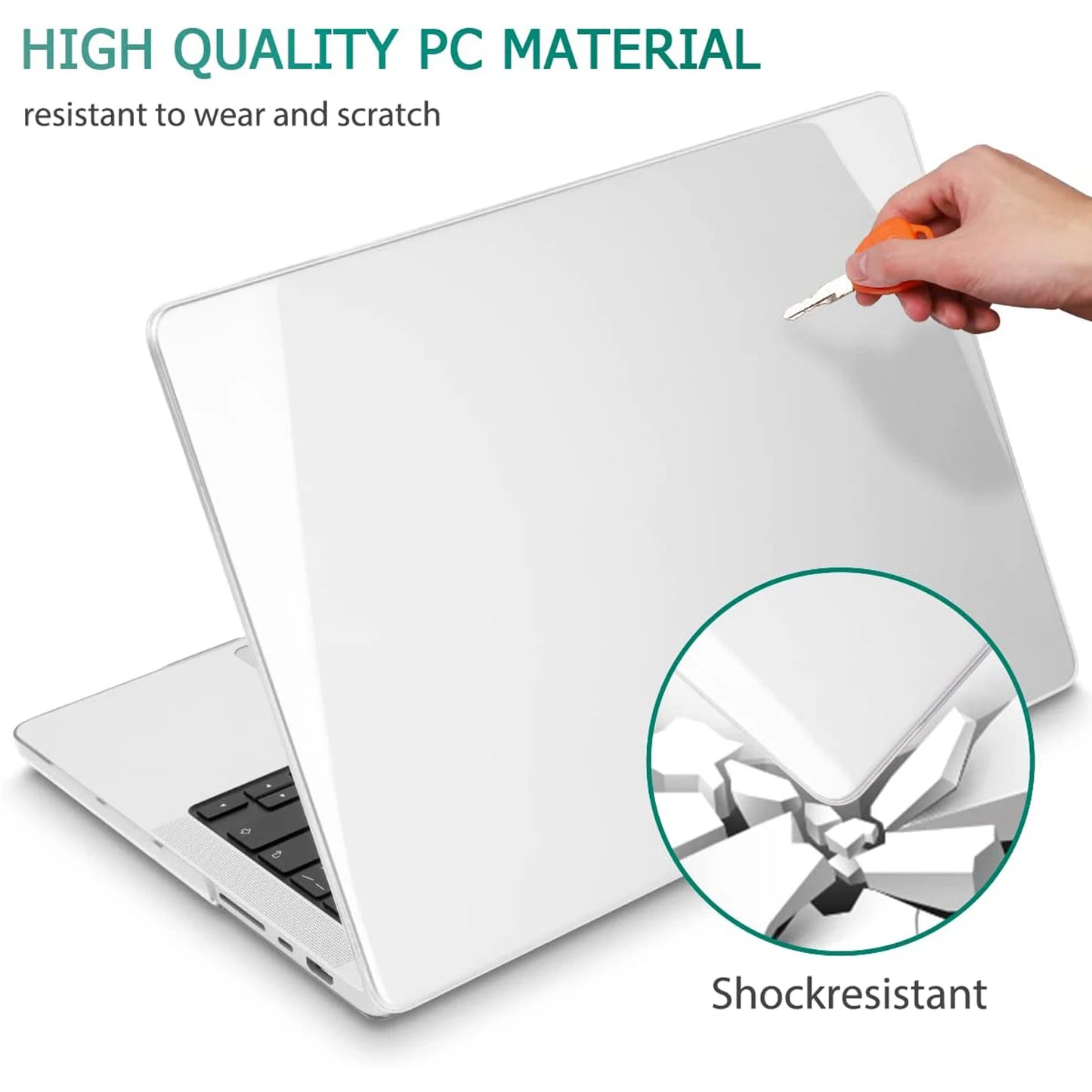 EGYAL for 15 Inch MacBook Air Case 2023 MacBook Air M2 15 Inch Case Model A2941 Case for MacBook M3 Air 13.6 Cover