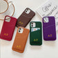Personalized Phone Case with Card Holder Custom Initials Protective Cover iPhone16Promax 11 12 13 14 15Pro Max XS XR Mini - Caseverse
