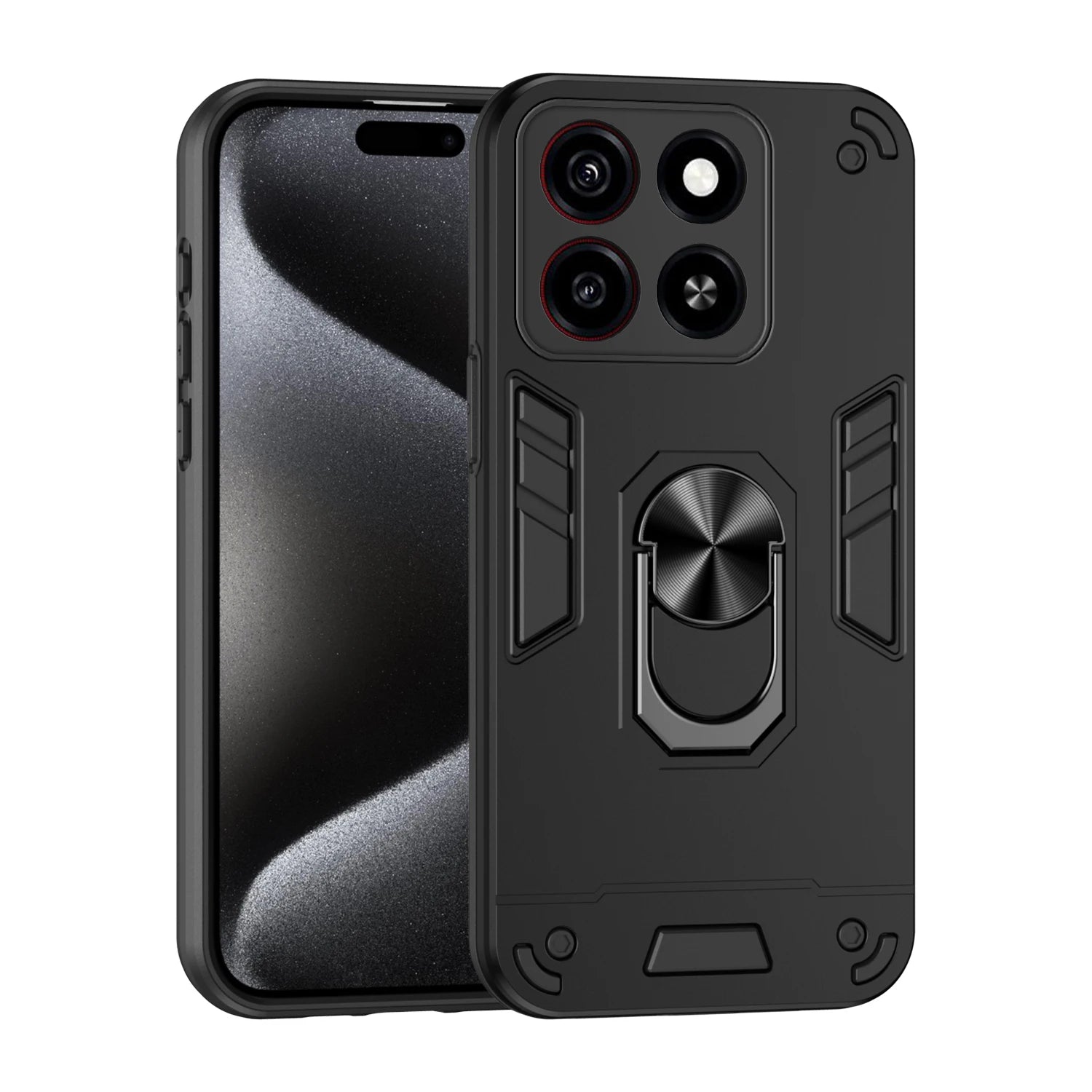 Military Grade Case for ZTE Blade A35 A55 A54 Protective Cover Shockproof Ring Stand Holder Fundas Coque - Caseverse
