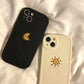Simple Sun Moon Phone Case For iPhone 14 Plus 7 8 X XS XR 11 12 13 Pro Max Silicone Cases Cover - Caseverse