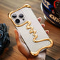 iPhone Phone Case Metal 3D Hollow Case For iPhone16 ProMax 14 15 Pro 16Plus  Aluminum Alloy Track Shell Air Bag Shockproof Cover