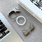 Magnetic Titanium Metal Transparent No Frame Phone Case For iPhone 16 Pro Max 16  Plus For Magsafe Aluminum Bumper Armor Cover