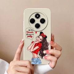 For Redmi 14C Phone Case Cartoon Astronaut Full Coverage Anti Drop Funda For Xiaomi Redmi 14 C Soft Liquid Silicone Bumper Capa