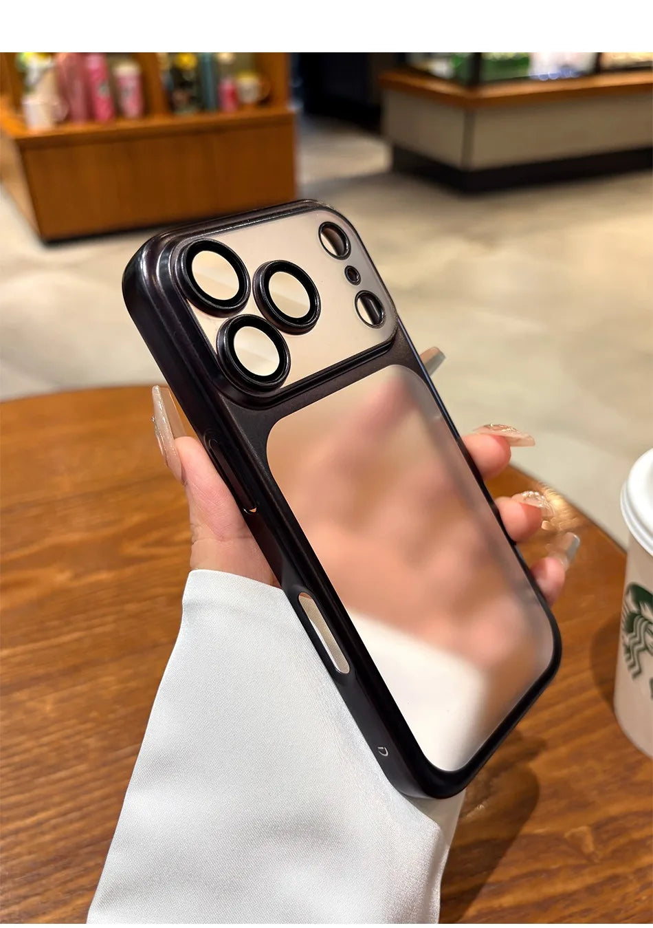 Luxury Matte Hard PC Ultra Slim Case for iPhone 17 Pro Max 17Pro ProMax Plating Camera Film Protector Frosted Shockproof Cover