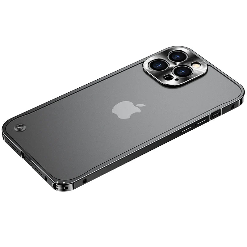 Metal Phone Cases For IPhone 12 13 14 15 16 Pro Max Plus Cover Magnetic Aluminum Frame Phone Shell For Iphone 13 Mini 14 15 Plus