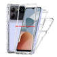 3 in 1 Rugged Armor Shockproof Phone Case For ZTE Blade A54 A34 6.6 inches Hard Plastic Frame Transparent TPU Back Cover Fundas - Caseverse