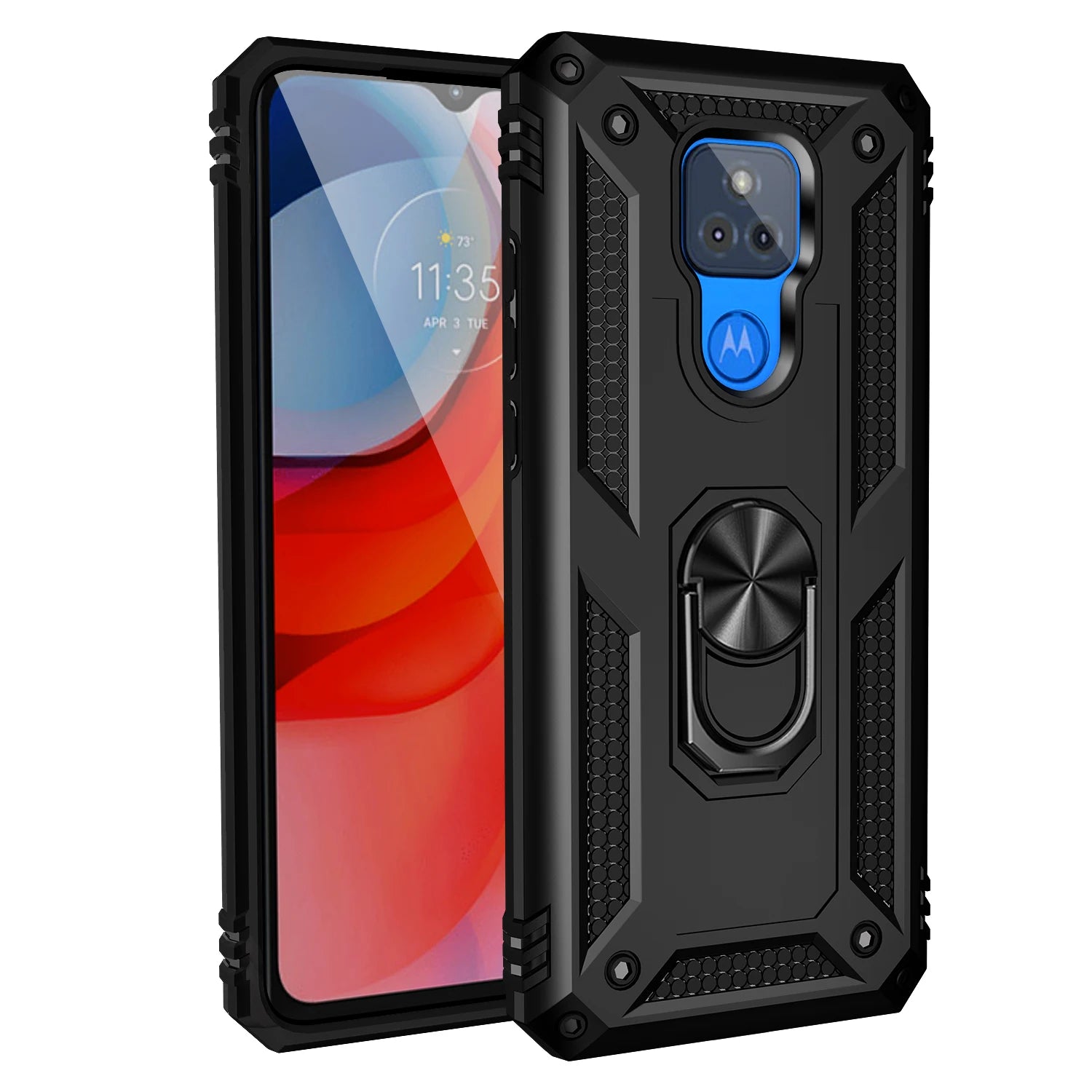 for Moto G Play Case for Phone Moto G Play 2021 Case Shockproof Armor Rugged Military Protective Car Holder Magnetic Cover - Caseverse