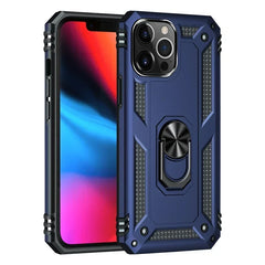 Armor Shockproof Case for iPhone 16 15 14 Plus 13 12 11 Pro Max Magentic Ring Finger Holder Military Grade Case for iPhone Cover