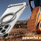 Eary Aluminum Alloy Z-Shape Phone Case for iPhone 16 Pro Max Metal Frameless Magnetic Bumper Minimalist Slim Protective Cover