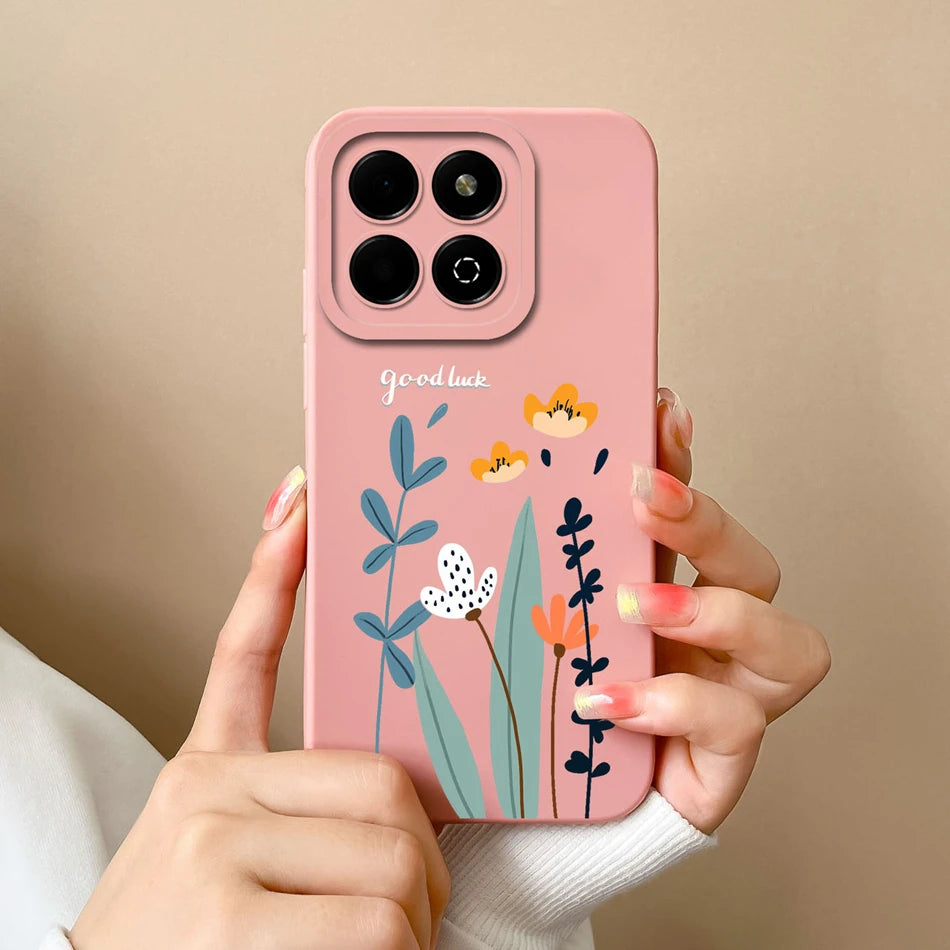 Case For Honor X6B Phone Back Cover Cute Avocado Soft Comfortable Liquid Silicone Camera Protection Anti Drop Bumper Capa Funda - Caseverse