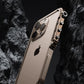 Luxury Aluminum Alloy Armor Frame Phone Case For iPhone 13 14 15 16 Pro Metal Removable Shockproof Cover