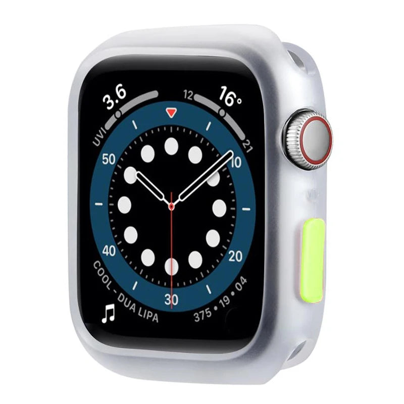 Candy Soft Silicone Case for Apple Watch Cover 9 8 7 6 Se 5 45mm 42mm 38 Protection Iwatch Serie 44mm 40mm 41mm Bumper for women