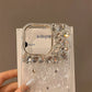 Bling Siliver Color Diamond Phone Cases For iPhone 16 15 Pro Max 12 13 14 Pro Max High-end Luxury Marble Protective Soft Cover - Caseverse