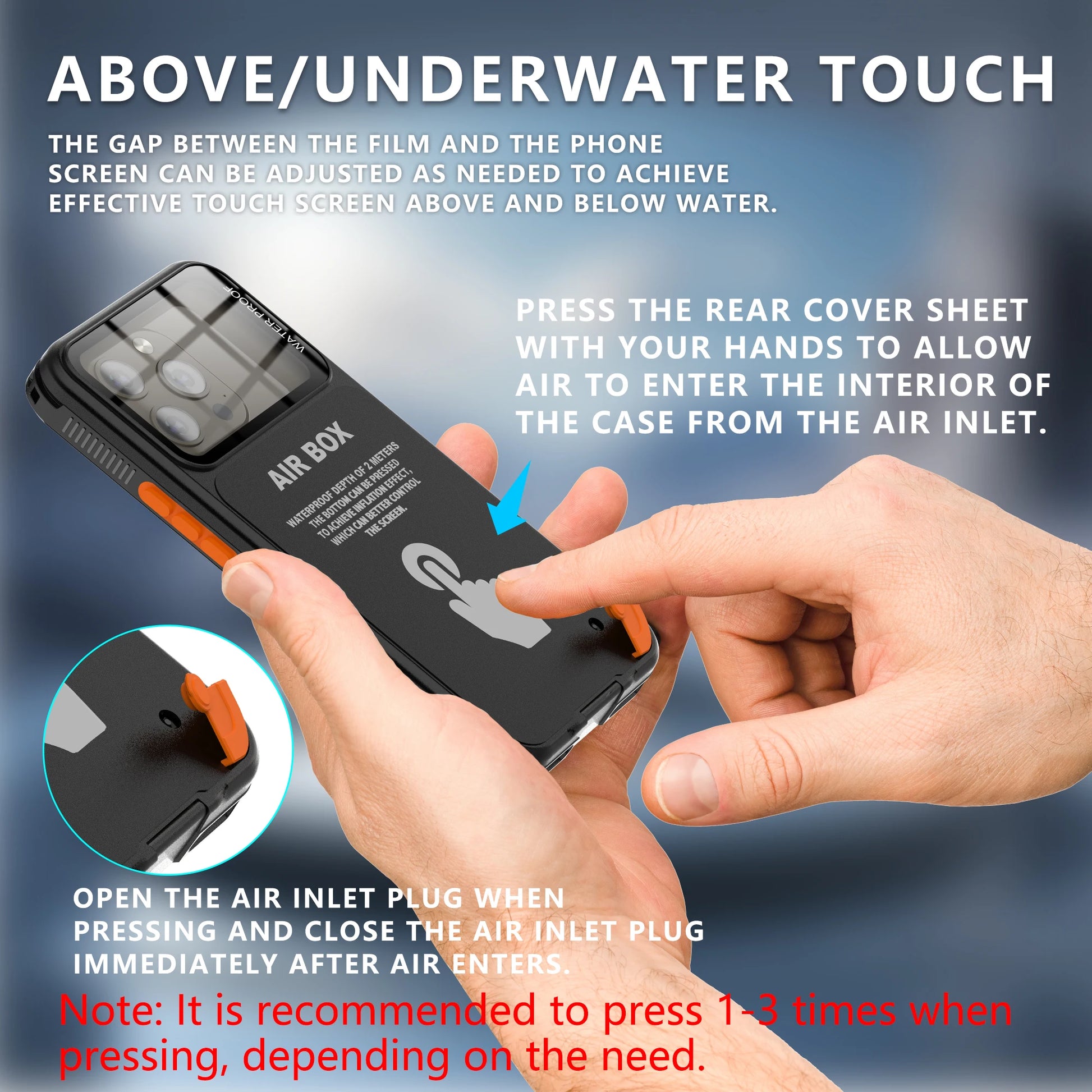 IP68 Waterproof Case For iphone 15 Pro Max Case 14 Plus 12 13 Underwater Full Sealing Cover Shockproof Built-in Screen Protector - Caseverse