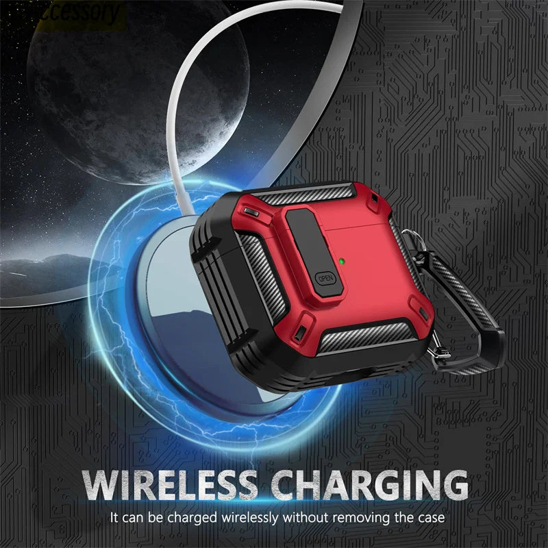 New for AirPods 3rd Gen Case Cover with Cleaner Kit Carbon fiber switch headphone case for Apple AirPods 3 2021 Charging Cases