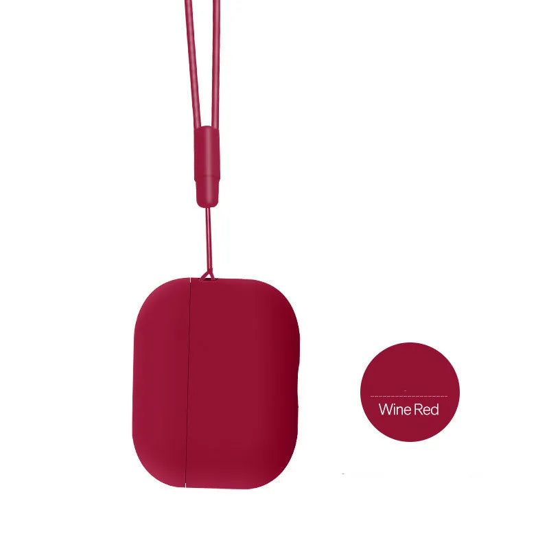 For AirPods Pro 2 2022 Earphone Case with Lanyard Anti-lost Cover [Front LED Visible]  for AirPods Pro 2 Silicone Case
