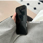 Stylish Personality Black Brown Amber Iceberg Pattern Magnetic With Holder Phone Cover Case for iPhone 16 15 14 13 12 Pro Max - Caseverse