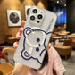 Simple Pen Bear Magsafe Magnetic Phone Case for Samsung Galaxy S24 S23 S22 S21 S20 FE Plus Ultra 5G Soft Clear Tpu Cover - Caseverse