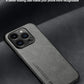 Luxury Leather Case For iPhone 15 14 13 Pro Max Cover With Metal Plate Support Car Hold For iPhone 15 14 13 Pro 11 12 case