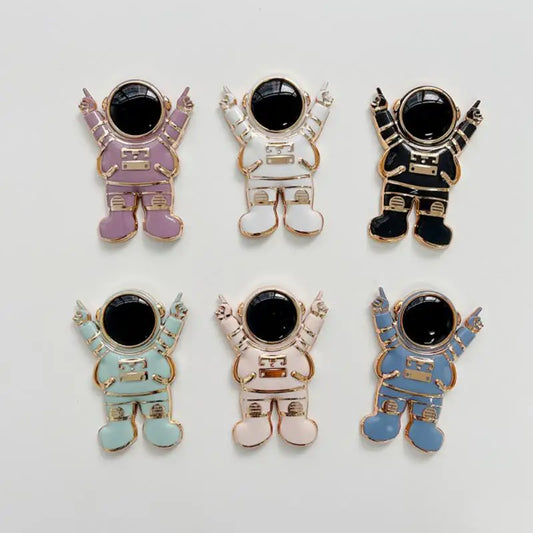 Astronaut Foldable Cartoon Finger Ring Holder Ring Bracket 3D For Cell Phone Back Sticker Bracket Support IPhone Xiaomi Samsung