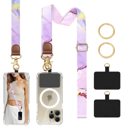 Phone Lanyard Crossbody Wrist Strap,Adjustable Anti-Theft Strap for All Smartphone Case,Universal Cell Phone Neck lanyard for me