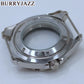 BURRYJAZZ 44mm NH34 NH35 NH36 NH38 NH39 NH70 Watch Case Silver Black Stainless Steel Watch Case