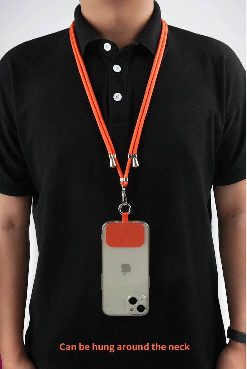 Crossbody Lanyard Necklace Strap Universal Mobile Phone Adjustment Long Hanging Rope With Clip Anti-Lost Lanyard