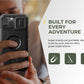 For iPhone 16 Pro Max Rugged Armor Shockproof Case with Built-in Sliding Camera Cover and Built-in Screen Protector Kickstand - Caseverse