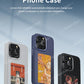 NFC DIY Picture Ink Phone Case for iPhone 16 15 14 13 Pro Max DIY Case Screen Phone Cover Cartoon Protection Funda Battery Free