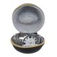 Travel Watch Case,Single Watch Box with Zipper for Storage, Cushioned Round Portable Watch Case for Wristwatches