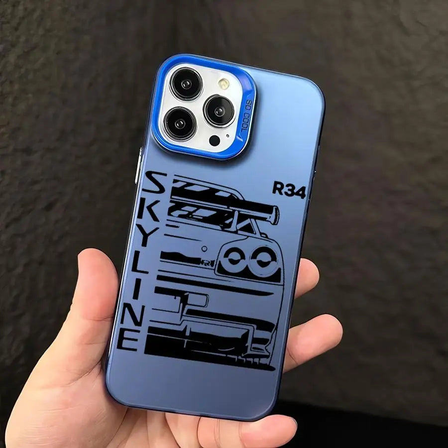 JDM Dream Car Cool Cover Phone Case for iPhone 16 Pro 15 Pro Max 14 13 12 11 XS 14 Pro Max 16 Plus 14Pro 12Pro Soft Shell - Caseverse