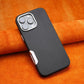 Metal Lens Protective MagSafe Phone Case For iPhone 16 Pro 16pro max 16plus Simple Solid Color Leather Wireless Charging Cover