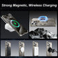 Luxury Magsafe Magnetic Metal Rimless Stand Phone Case For iPhone 16 15 14 13 Pro Max Plus Aluminum Alloy Shockproof Metal Cover