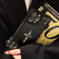 Leather Phone Case for IPhone 16 15 14 13 12 11 Pro Max Luxury Gothic High Grade Fashion Trends 3D Metal Cross Protection Cover