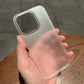 Ultra Thin Matte Hard PC Translucent Clear Phone Case For iPhone 16 Pro 15 14 Plus 13 12 Pro Max Shockproof Slim Skin Back Cover - Caseverse