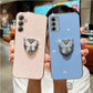 Butterfly Ring Holder Strap Case For Samsung Galaxy A05 A05S A14 A54 A04 A34 A24 M14 4G 5G Stand Cover - Caseverse