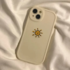 Simple Sun Moon Phone Case For iPhone 14 Plus 7 8 X XS XR 11 12 13 Pro Max Silicone Cases Cover