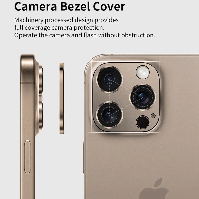 Metal Camera Protector For IPhone 16Pro/ 16 Promax Back Lens Cap Covers Original Color