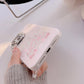 Pink Glitter Castle Phone Case with Lanyard for iPhone 15 14 13 12 Pro Max Plus Princess Fairytale Phone Case Cover - Caseverse