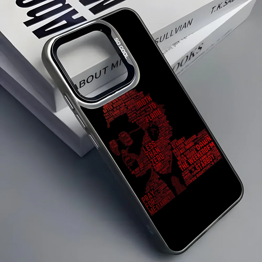 Singer  W-WeekndS Phone Case For iPhone 16 15 14 13 12 11 Pro Max Grey Black Matte Laser Metallic Aurora Funda