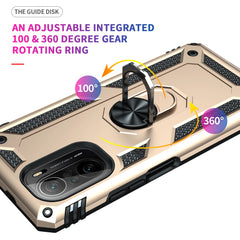 Cover Case for POCO F3 Armor Rugged Military Shockproof Ring Holder Magnet Phone Case for Xiaomi POCO F3 F 3 5G
