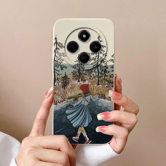 For Redmi 14C Phone Case Cartoon Astronaut Full Coverage Anti Drop Funda For Xiaomi Redmi 14 C Soft Liquid Silicone Bumper Capa