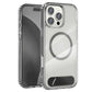 Luxury Metal Stand Clear Magnetic Phone Case For iPhone 16 13 14 15 Pro Max Folding Invisible Bracket Shockproof Protector Cover