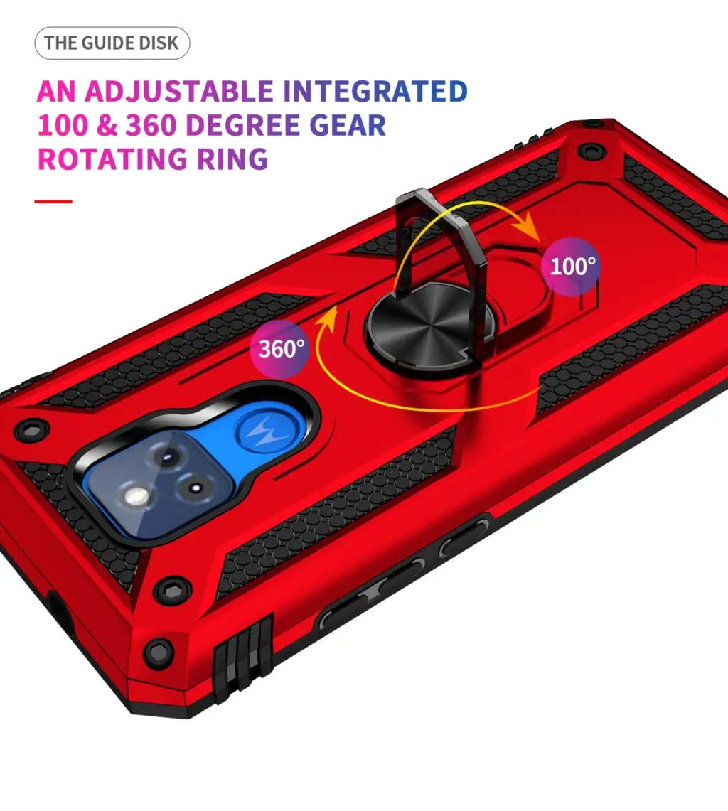 for Moto G Play Case for Phone Moto G Play 2021 Case Shockproof Armor Rugged Military Protective Car Holder Magnetic Cover - Caseverse