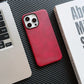 Luxury Business Vintage Leather Magnetic Phone Case for IPhone 16 Plus 15 14 13 12 Pro Max Metal Camera Frame Shockproof Cover